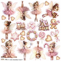 Stickers paper - ScrapLove - Pink Christmas Fairy 1 - Pink Christmas Fairy 1