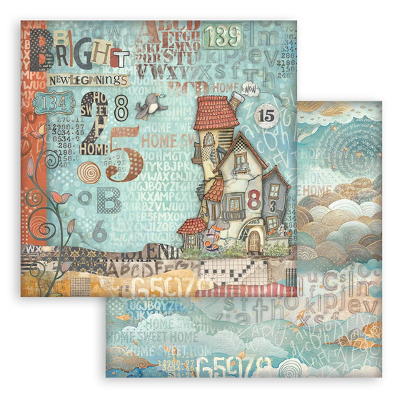 Set of scrapbooking papers 30x30 - Furry Friends - Stamperia