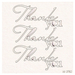 Chipboard Thank You Lettering