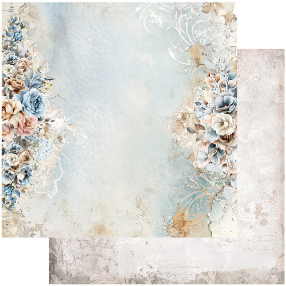 Set of 20x20 papers - Alchemy of Art -  In shades of blue