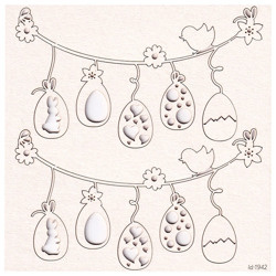 Chipboard Easter Girland (2 pcs)