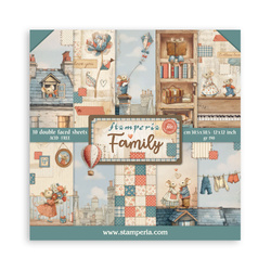 Set of scrapbooking papers 30x30 - Family - Stamperia