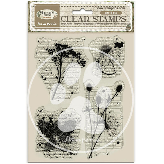 Transparent stamp - Herbarium Silvae botanist - Stamperia