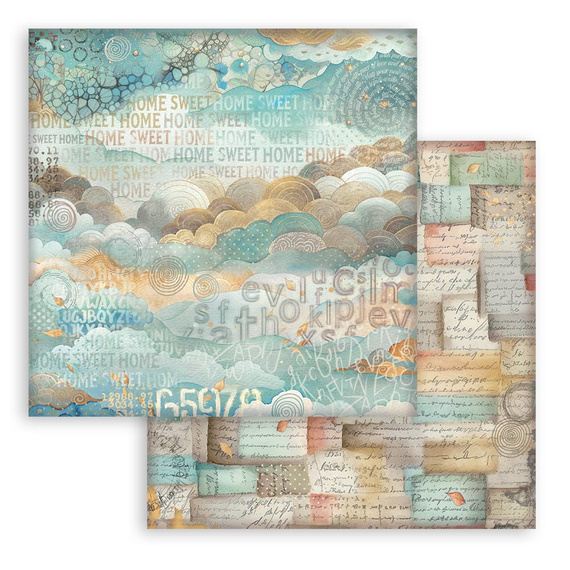 Set of scrapbooking papers 30x30 - Furry Friends backgrounds - Stamperia