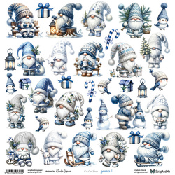 Scrapbooking Paper - ScrapAndMe - Gnomes 6 - Die-Cut Sheet - 30x30 cm