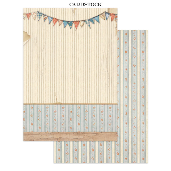 Junk Journal set of papers, stickers and elements - Baby - Stamperia 