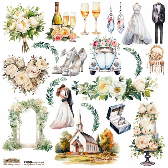 Stickers - ScrapLove - Wedding 9