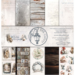 Scrapbooking papers set 30 x 30 cm - UHK Gallery - White Whispers