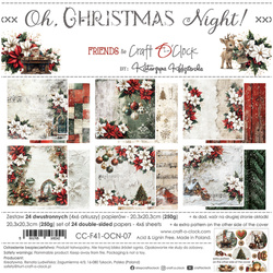 Set of scrapbooking papers 20x20 - Craft o'clock -  Oh Christmas Night