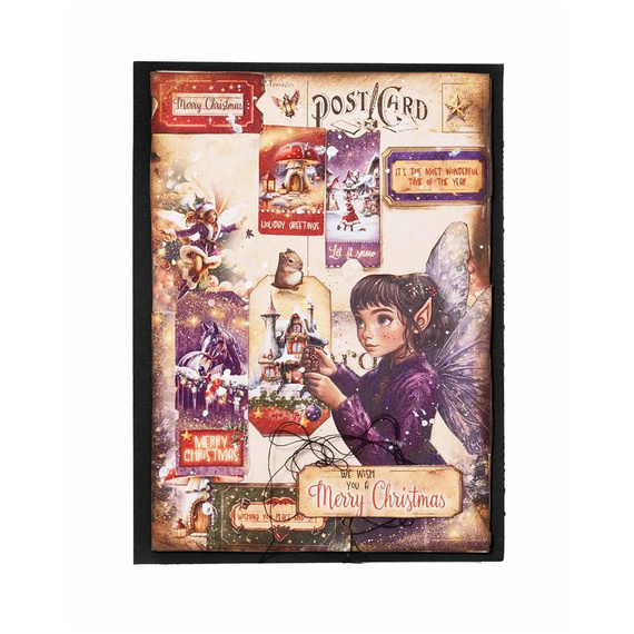 A7 scrapbooking elements paper set - Fairy Christmas