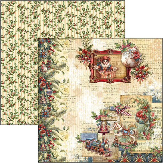 Set of scrapbooking papers 30x30cm - Paper Pad - Ciao Bella - Toy Shop