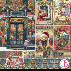 Set of scrapbooking papers 30x30cm - Paper Pad - Ciao Bella - Toy Shop