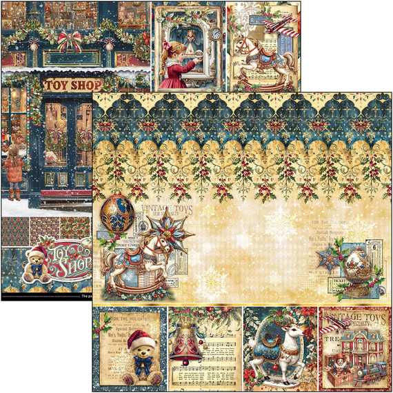 Set of scrapbooking papers 30x30cm - Paper Pad - Ciao Bella - Toy Shop