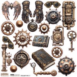 Stickers paper - ScrapLove - Steampunk 6