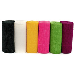 Decorative crepe paper for making flowers 6 colors 10x250 cm mix 8
