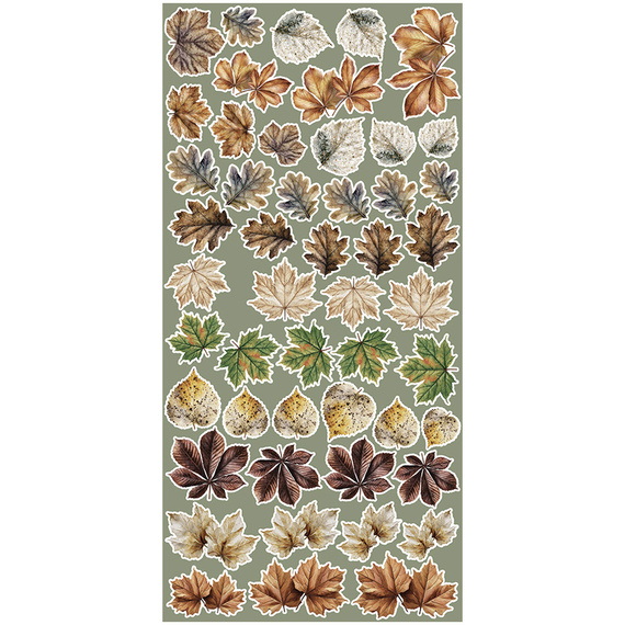 Time scrapbooking accessories set - Craft o'clock - All Leaves 04 - MIX