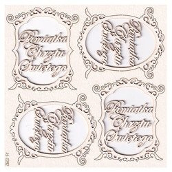 Chipboard frames - Pamiątka Chrztu Świętego (Memory of the Baptism) 