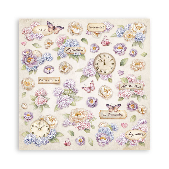 Scrapbooking Craft Papier Set 20x20 - Stamperia - Quiet Days