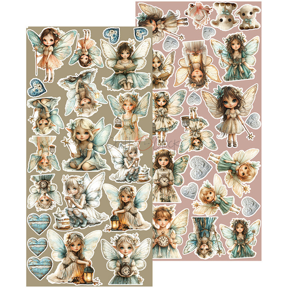 Scrapbooking paper 15x30 - Craft o'clock - Sprites of Harmony - Extras set - Sprites 
