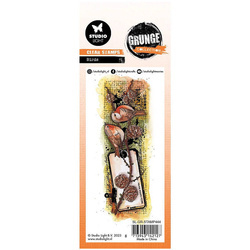 Transparent stamp - StudioLight - Birds Grunge collection birds on a branch