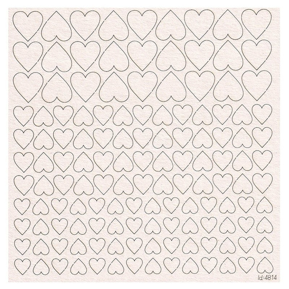 Chipboard - Hearts - Confetti 