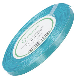 Satin ribbon blue 6mm - 32mb