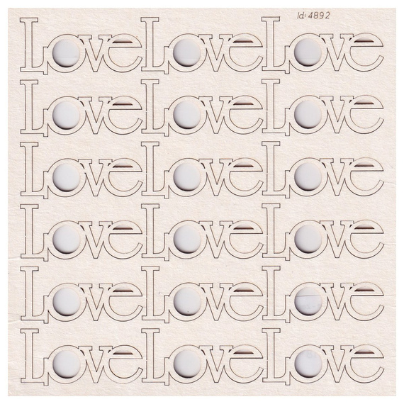 Chipboard Lettering - Love 