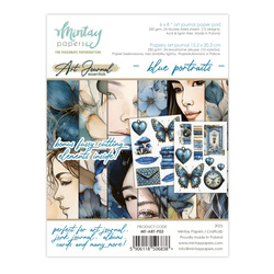 Scrapbooking Paper Pad Art Journal 15 x 20 cm – Mintay – Blue Portraits