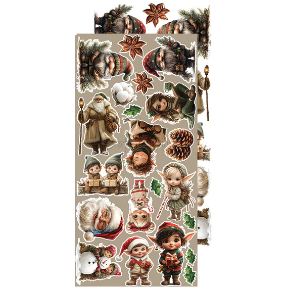 Scrapbooking accessories set - Craft o'clock -  Oh Christmas Night - Flowers & More