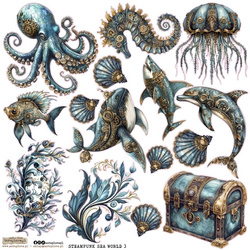 Stickers paper - ScrapLove - Steampunk Sea World 3