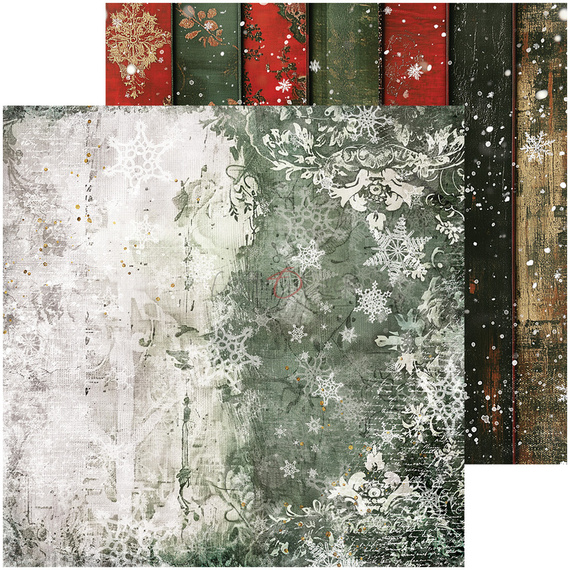 Set of scrapbooking papers 20x20 - Craft o'clock - Oh Christmas Night mix