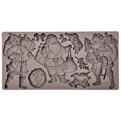 Silicone mold - Prima - Santa's Holiday Cheer Santa Claus