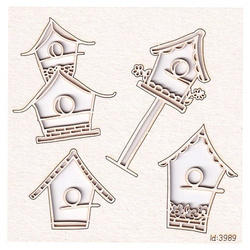 Chipboard birdhouses - Spring Prodigy 