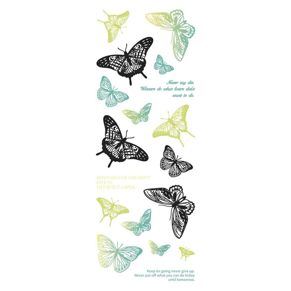 Stickers foil - Purple butterflies