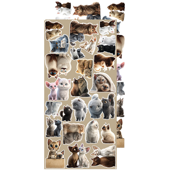 Time scrapbooking accessories set - Craft o'clock - Cats