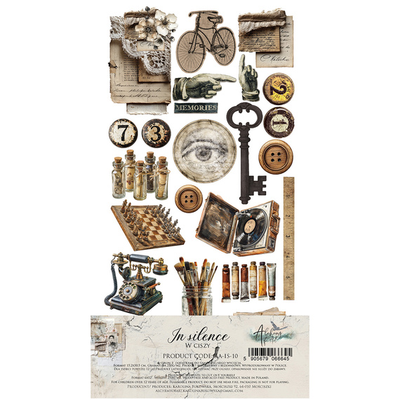 Set of 15x30 scrapbooking papers - Alchemy of Art - In silence, old times