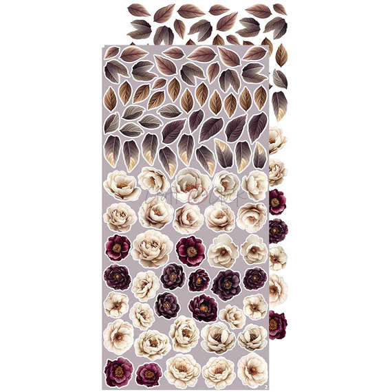 Time scrapbooking accessories set - Craft o'clock - Plum & Caramel - MIX