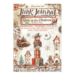 Junk Journal set of papers, stickers and elements - Gear Up For Christmas - Stamperia 