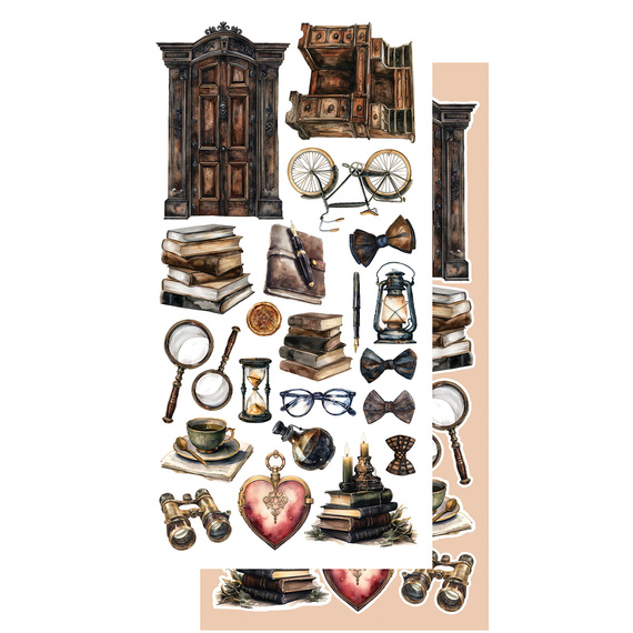 Set of 15x30 scrapbooking papers - Alchemy of Art - Behind Closed Doors