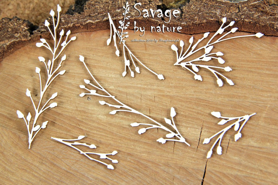 Chipboard branches small 03 - Savage by Nature