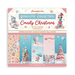 Set of 30x30 scrapbooking papers - Stamperia - Candy Christmas