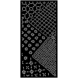 3D Mixed Media Stencil 12x25 cm - Quiet Days Mixed Tiles - Stamperia