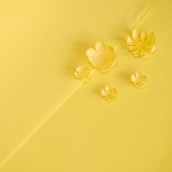 Foamiran foam - 60x70cm - 122 warm yellow