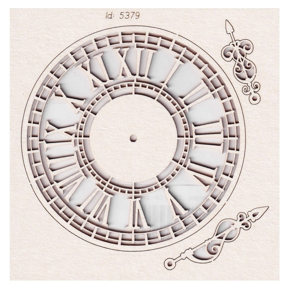 Chipboard - Clock 03 - Alice in Wonderland 