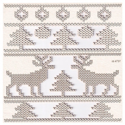 Chipboard borders 03 - Nordic sweater 