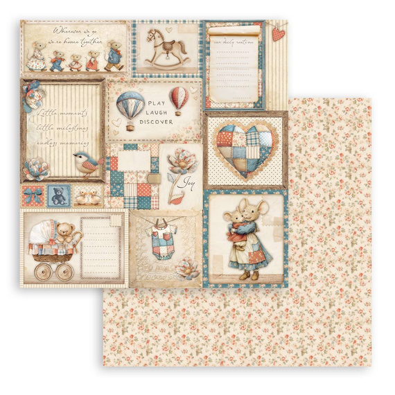 Set of scrapbooking papers 30x30 - Baby - Stamperia