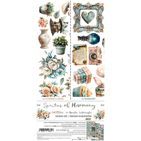 Time scrapbooking accessories set - Craft o'clock - Sprites of Harmony MIX