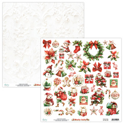 30x30 scrapbooking emment paper - Mintay - Holly Jolly