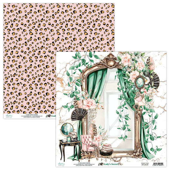 Set of scrapbooking papers 20x20 - Mintay - Lady's Secret