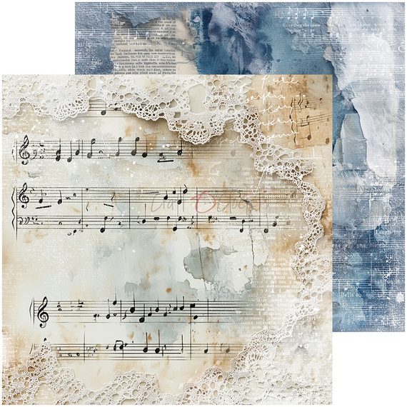 Set of scrapbooking papers 20x20 - Craft o'clock - Melody of My Soul mix
